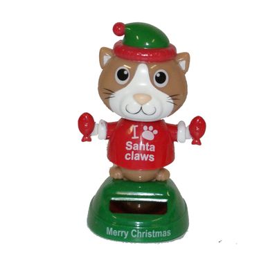 Solar Dancing Christmas Cat