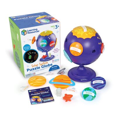 Learning Resources Solar System Puzzle Globe - Space Toys for Toddlers, STEM for Kids, Sorting and Matching, Fine Motor Skills, 21 Pieces, Age 3+
