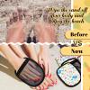 Skyley 3 Pcs Sand Off Beach Mitt Wipe Sand Remover with Portable Drawstring Bag for Ocean Volleyball Sport Activities Occasion, 3 Colors(Summer Beach) view 4