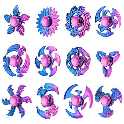 12 Pack Fidget Spinner, Fidget Spinners Bulk Sensory Fidget Toys for Kids and Adults, Stress Relief Toy and Anxiety Reducer, Goodie Bag Fillers Classroom Prizes