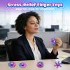 12 Pack Fidget Spinner, Fidget Spinners Bulk Sensory Fidget Toys for Kids and Adults, Stress Relief Toy and Anxiety Reducer, Goodie Bag Fillers Classroom Prizes view 3