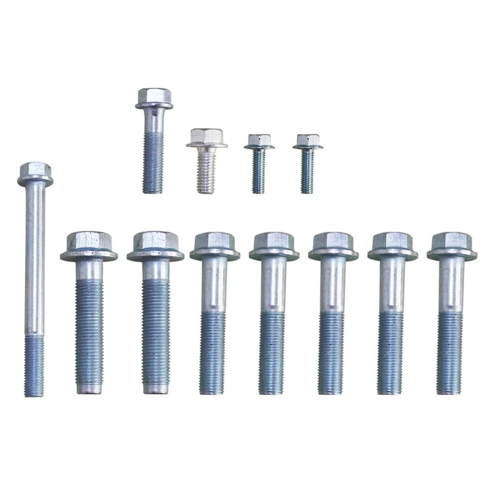 FAVOMOTO 12pcs Engine Bell Bolt Kit for Series Transmission Mounting Hardware Compatible Speed Engines