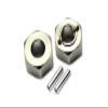 GPM for 1/18 Mini-T 2.0 Stadium Truck LOS01015 Aluminum Rear Wheel HEX ADAPTERS 5MM THICK-4PC Set (Silver) view 1