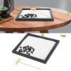 Desktop Mini Zen Garden with Rake, White Beach Sand, 8.5x6.9x0.6 Inch, Home Office Decoration view 1