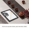 Desktop Mini Zen Garden with Rake, White Beach Sand, 8.5x6.9x0.6 Inch, Home Office Decoration view 2