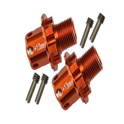 GPM for 1/10 SKETER XL4S BRUSHLESS Moster Truck Aluminum 13MM HEX ADAPTERS-6PC Set (Orange)