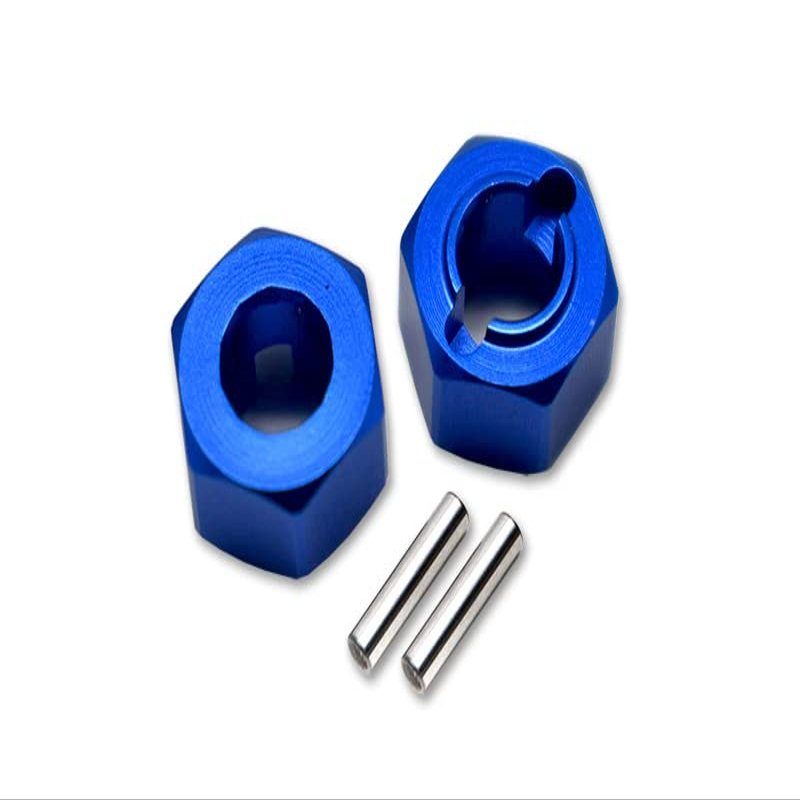 GPM for 1/18 Mini-T 2.0 Stadium Truck LOS01015 Aluminum Rear Wheel HEX ADAPTERS 5MM THICK-4PC Set (Blue)