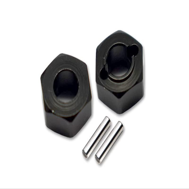 GPM for 1/18 Mini-T 2.0 Stadium Truck LOS01015 Aluminum Rear Wheel HEX ADAPTERS 5MM THICK-4PC Set (Black)
