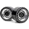 HOBBYSOUL 2pcs RC Aluminium 2.2 beadlock Wheels Hex 12mm 2.2 Rims Silver & Black Color Weight About 160g/wheel Fit for RC Mud Crawler Off Road Truck TRX4 SCX10 Capra Gen8 view 1