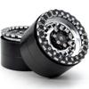 HOBBYSOUL 2pcs RC Aluminium 2.2 beadlock Wheels Hex 12mm 2.2 Rims Silver & Black Color Weight About 160g/wheel Fit for RC Mud Crawler Off Road Truck TRX4 SCX10 Capra Gen8 view 3