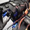GPM for 1/6 4WD SCX6 Jeep JLU Wrangler AXI05000 Aluminum 2-Speed Transmission SERVO Mount - 3PC Set (Blue) view 4