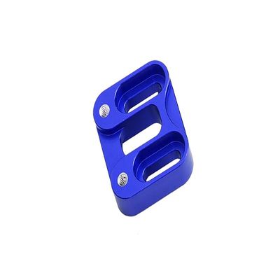 GPM 1Pc Set Upgrades Aluminum Front Knuckle Servo Mount for 1/6 4WD SCX6 Jeep Jlu Wrangler (AXI05000) & 1/6 4WD SCX6 Trial Honcho (AXI05001) RC Cars (Blue)