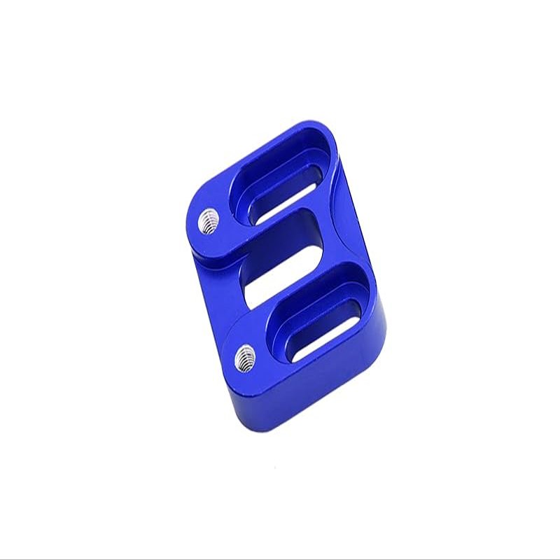 GPM 1Pc Set Upgrades Aluminum Front Knuckle Servo Mount for 1/6 4WD SCX6 Jeep Jlu Wrangler (AXI05000) & 1/6 4WD SCX6 Trial Honcho (AXI05001) RC Cars (Blue)