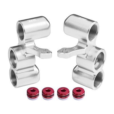 AHPODA Aluminum Front Knuckle ARM Team CORALLY-1/10 SKETER XL4S C-00180-009-1 (Silver)