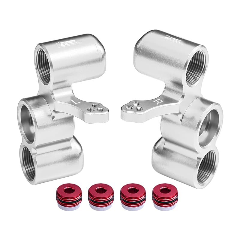 AHPODA Aluminum Front Knuckle ARM Team CORALLY-1/10 SKETER XL4S C-00180-009-1 (Silver)