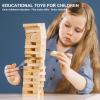 NiToy Wooden Plank Building Blocks 200PCS Sensory Toy for Kids, Montessori STEM Playset with Natural Pine Wood Creative Shapes for Educational Preschool Learning 3D Space Stacking Games for Boys Girls view 4