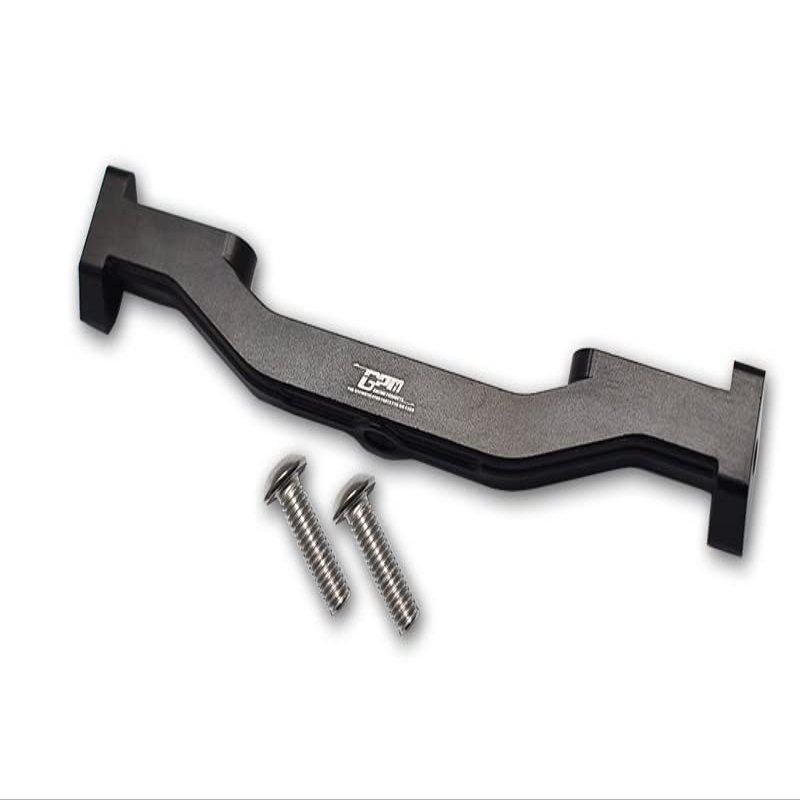 GPM 3Pc Set Upgrades Aluminum Front Lower Chassis Link Parts for 1/6 4WD SCX6 Jeep Jlu Wrangler (AXI05000) & 1/6 4WD SCX6 Trial Honcho (AXI05001) RC Cars (Black)