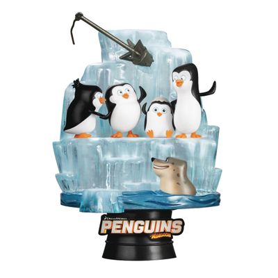 Beast Kingdom Penguins of Madagascar DS-097 D-Stage 6-Inch Statue, Multicolor
