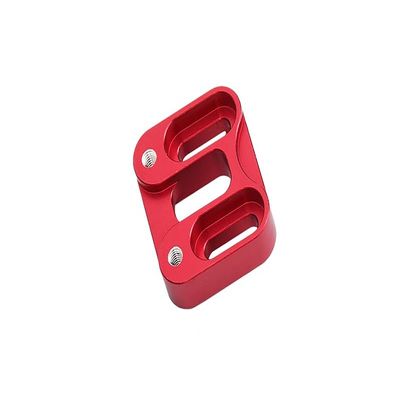GPM 1Pc Set Upgrades Aluminum Front Knuckle Servo Mount for 1/6 4WD SCX6 Jeep Jlu Wrangler (AXI05000) & 1/6 4WD SCX6 Trial Honcho (AXI05001) RC Cars (red)