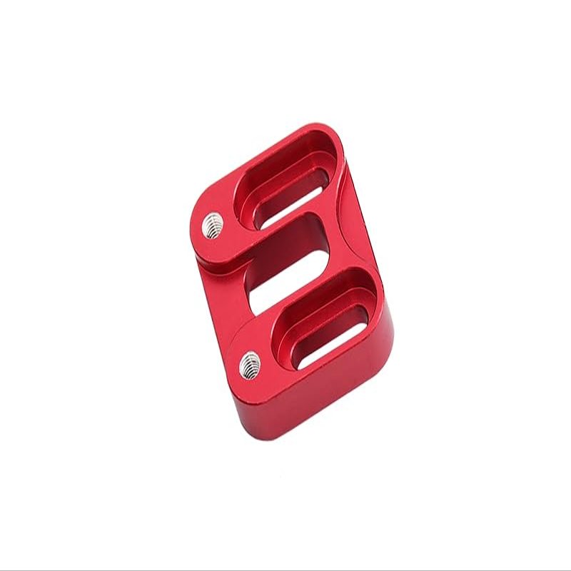 GPM 1Pc Set Upgrades Aluminum Front Knuckle Servo Mount for 1/6 4WD SCX6 Jeep Jlu Wrangler (AXI05000) & 1/6 4WD SCX6 Trial Honcho (AXI05001) RC Cars (red)