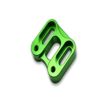 GPM 1Pc Set Upgrades Aluminum Front Knuckle Servo Mount for 1/6 4WD SCX6 Jeep Jlu Wrangler (AXI05000) & 1/6 4WD SCX6 Trial Honcho (AXI05001) RC Cars (Green)