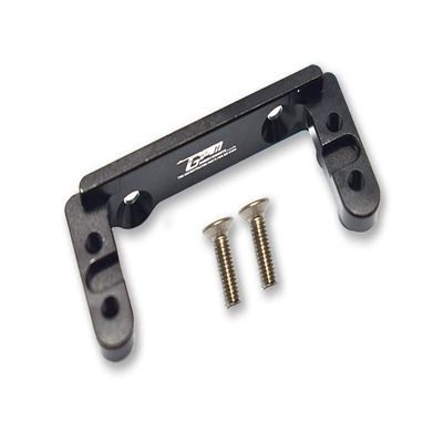 GPM 3Pc Set Upgrades Aluminum 2-Speed Transmission Servo Mount for 1/6 4WD SCX6 Jeep Jlu Wrangler (AXI05000) & 1/6 4WD SCX6 Trial Honcho (AXI05001) RC Cars (Black)