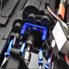 GPM 3Pc Set Upgrades Aluminum 2-Speed Transmission Servo Mount for 1/6 4WD SCX6 Jeep Jlu Wrangler (AXI05000) & 1/6 4WD SCX6 Trial Honcho (AXI05001) RC Cars (Black) view 2