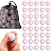 40 Pcs Mini Foam Baseballs 1.18 Inch Stress Balls with Drawstring Mesh Bag Baseball Party Favors Soft Foam Mini Sport Ball for Anxiety Relief Relaxation Part view 1