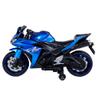 Kids Motorcycle,Tamco 12V Ride on Motorcycle Toy with Training Wheels/Manual Throttle/Drive by Hand/Lightting Wheels (P-Blue) view 2