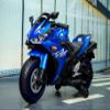 Kids Motorcycle,Tamco 12V Ride on Motorcycle Toy with Training Wheels/Manual Throttle/Drive by Hand/Lightting Wheels (P-Blue) view 3