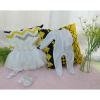Reborn Dolls Clothes 22 inch 55cm for Reborn Baby Girl Clothing 22-23 inch Outfit Accessories 5pcs Reborn Baby Matching Clothes (White Dress) view 4