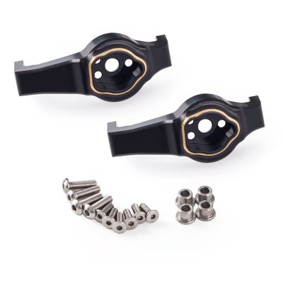 kingsea 2Pcs Brass Caster Blocks Portal Drive C Hub Carrier for 1/10 RC Car Traxxas TRX4 TRX6