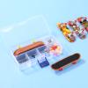 5 Packs DIY Mini Finger Skateboard Fingerboard Kit with Box and Replacement Accessories for Teens Adults Fingertip Movement Novelty Toys view 4