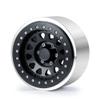 Que-T 4pcs 2.9inches Beadlock Wheel Rims Wheel Hubs for 1/6 SCX6 AXI05000 RC Car (Black) view 3