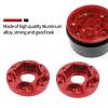 kingsea 4Pcs/Set Aluminum Alloy 12mm Hex Wheel Hub adapters Compatible with Axial Scx10 Trx4 1/10 RC Crawler 1.9inch 2.2inch Wheel Rim (Red, 6mm) view 3