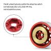 kingsea 4Pcs/Set Aluminum Alloy 12mm Hex Wheel Hub adapters Compatible with Axial Scx10 Trx4 1/10 RC Crawler 1.9inch 2.2inch Wheel Rim (Red, 6mm) view 4