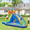HONEY JOY Inflatable Water Slide, Giant Water Park Castle Bouncy House for Backyard, Climbing Wall, Splash Pool, Outdoor Blow up Water Slides Inflatables for Kids and Adults(with 480w Blower) view 2