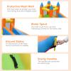 HONEY JOY Inflatable Water Slide, Giant Water Park Castle Bouncy House for Backyard, Climbing Wall, Splash Pool, Outdoor Blow up Water Slides Inflatables for Kids and Adults(with 480w Blower) view 4
