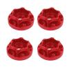 kingsea 4Pcs/Set Aluminum Alloy 12mm Hex Wheel Hub adapters Compatible with Axial Scx10 Trx4 1/10 RC Crawler 1.9inch 2.2inch Wheel Rim (Red, 9mm) view 1