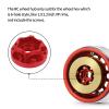 kingsea 4Pcs/Set Aluminum Alloy 12mm Hex Wheel Hub adapters Compatible with Axial Scx10 Trx4 1/10 RC Crawler 1.9inch 2.2inch Wheel Rim (Red, 9mm) view 4