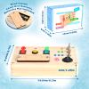 LED Light Switch Busy Board Montessori Toy Button Busy Board Kids Wooden Control Panel Kids Toy Activity Sensory Board Fidget Toy for Toddlers 1 2 3 Year Old view 4