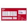 APLI Kids 19192 - Pack of 4 Rolls of 20 mm Hexagon Educational Stickers in Blue, Red, Yellow and Green view 2
