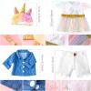 Set of 2 Unicorn Skirt Teddy Bear Clothes Outfit Fits Most 14" - 18" Bear Plush Stuffed Animal Outfit Build a Bear Doll Clothes and Make Your Own Stuffed Animals(Unicorn Style, Fit 14"-18") view 4