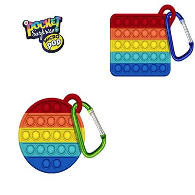 Mini Micro Pop It Fidget Toy 2 Pack (Shape)