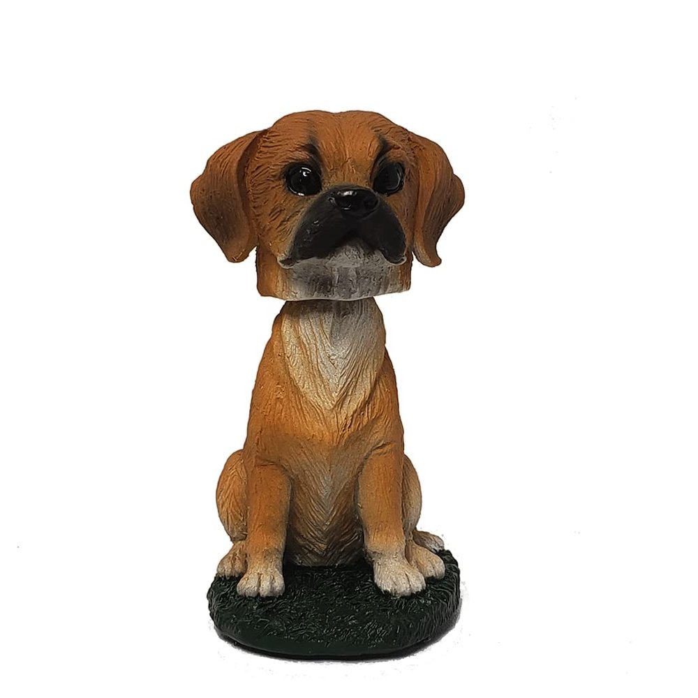 Animal Den Puggle Dog Bobblehead Figure Statue for Car Dashboard