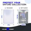 200pc Top Loaders for Cards and Penny Sleeves Bundle - Hard Plastic Card Sleeve, Trading Card Protectors, Yugioh & Baseball Card Sleeves - 100 Trading Card Top Loaders & 100 Penny Sleeves view 2