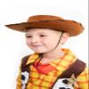 Little Adventures Costume Cowboy and Cowgirl Felt Hats (Brown) view 2