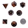 Nupuyai Healing Red Tiger's Eye Crystal D&D Polyhedral Dice Set with Box for Dungeons and Dragons, Set of 7 Table Top Game Dice for RPG MTG Roleplaying Collection view 2