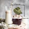 18pcs Camo Glitter Army Soldier Military Dessert Cupcake Topper Tank Truck Theme Decor Supplies Baby Shower Man Boy Happy Birthday Party Decorations view 2