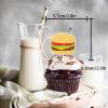 18pcs Gold Glitter Dessert Cupcake Topper Foody Fast Food Hot Dog Bun Bread Hamburger Dachshund Theme Decor Supplies Baby Shower Boy Girl Happy Birthday Decorations view 2